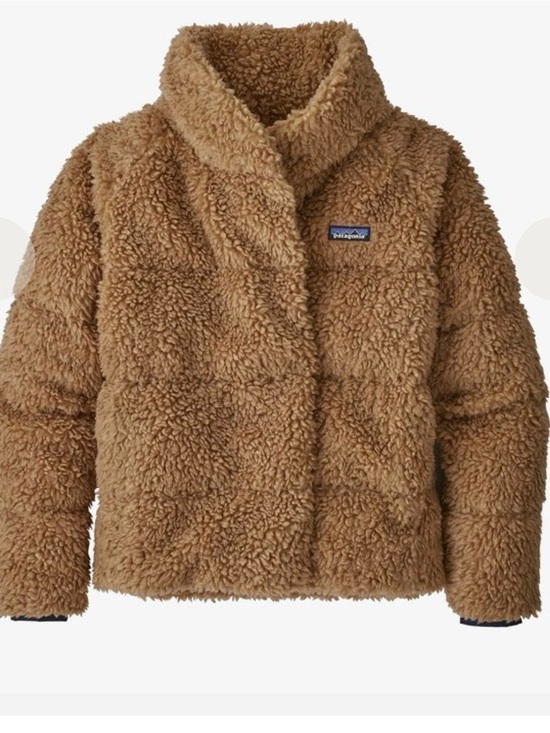 Patagonia Jackets & Blazers - NWT PATAGONIA Bearfoot Tan High Pile Fleece Down Puffer Women Jacket